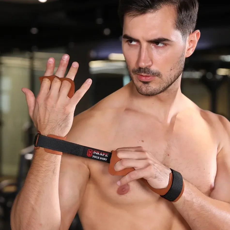 WOSWEIR-Gym Gloves for Horizontal Bar Weight Lifting Fitness Bodybuilding Training Sports Crossfit  Workout Palm Protector