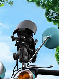 Motorcycle Phone Holder 15W Wireless Charger Shockproof Fast Charger Stand Anti-Theft Smartphone Handlebar Mount Waterproof