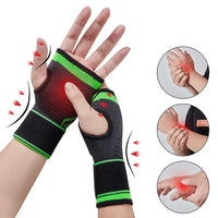 Gym Fitness Gloves Wrist Support Sports Wristband Therapy Protector Fingerless Safety Body Building Entertainment 1Piece