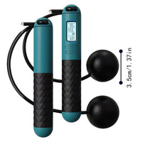 1Pair Ropeless Jump Rope Smart Cordless Counting Skipping Rope Anti-Slip Adjustable Weighted Cordless Jump Ropes