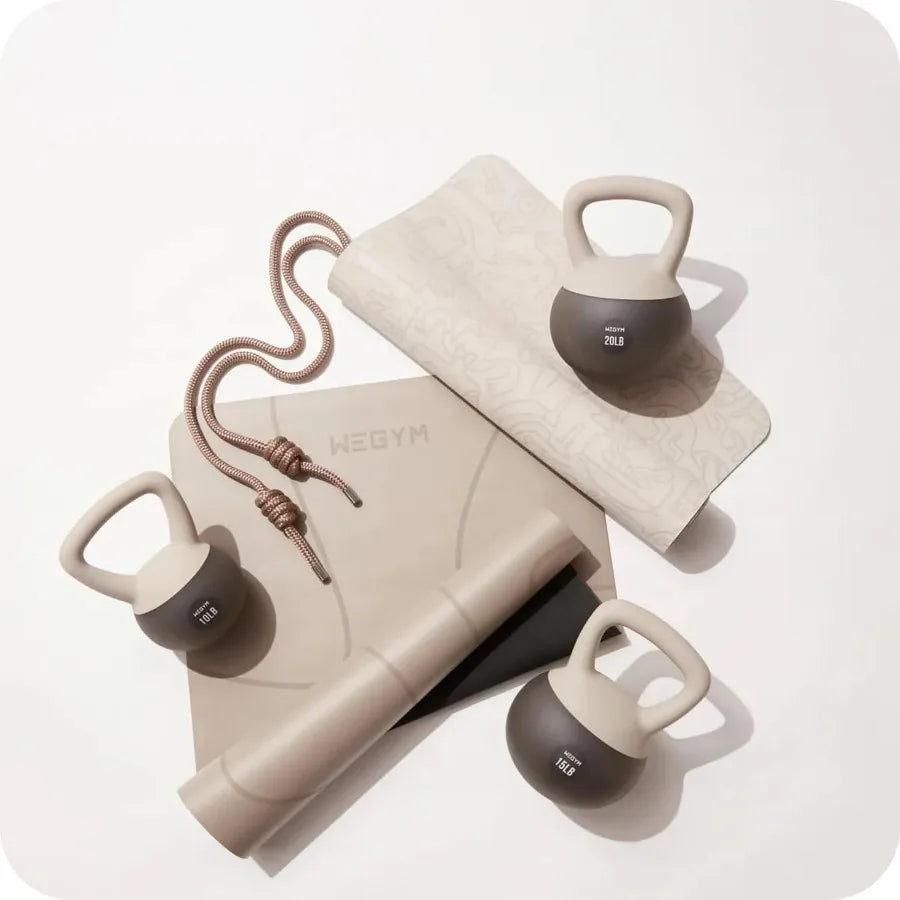 Soft Kettlebells with Cushioned Impact-Resistant Base and Anti-Slip, Wide-Grip Handle for Home Workouts, Weightlifting, and Full