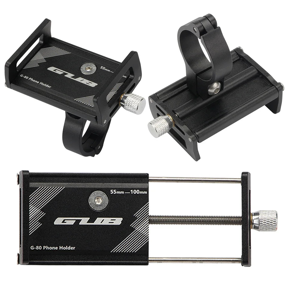 Electric Scooter Phone Holder Bicycle Stem Cell Phone Mount Quick Attach/Detach Aluminum Alloy for 2.16 To 3.93 in Smartphone