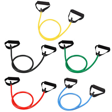 Workout Bands with Handles Elastic Fitness Bands Stretch Bands Legs Ankle Straps for Muscle Training/Shape Body/Physical Therapy