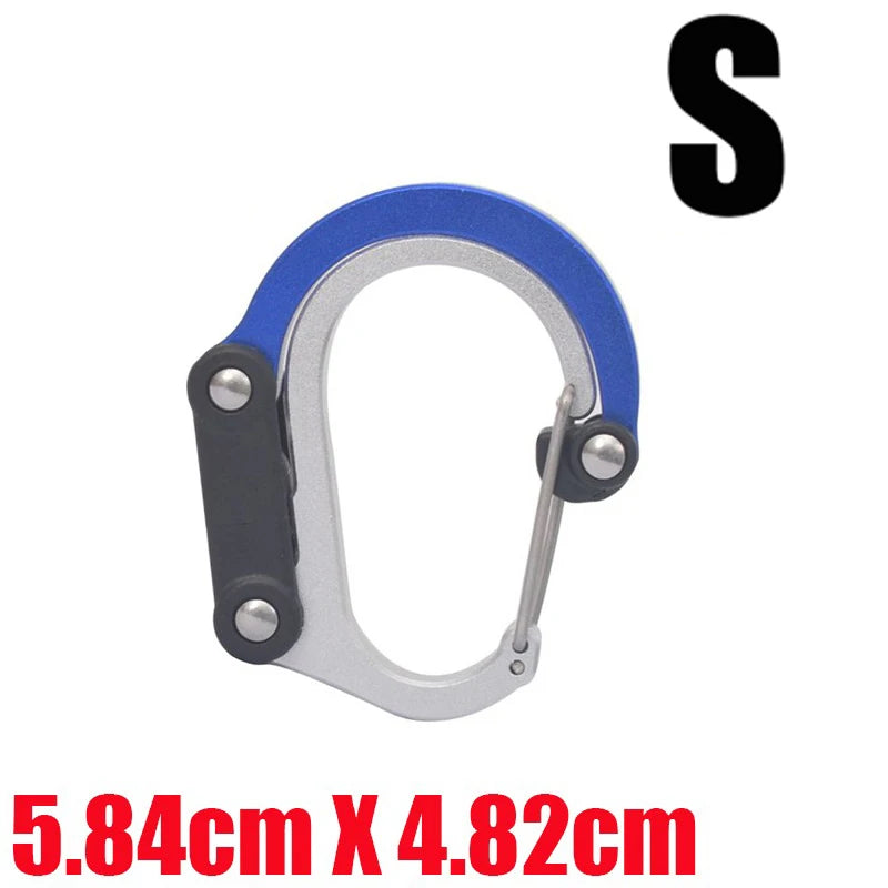 Multi Functional Aluminum Carabiner Mountaineering Buckle Quick Buckle for Outdoor Climbing Camping