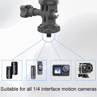 Handlebar Mount Bracket 360 Rotating Motorcycle Bike Camera Holder for Insta360 DJI Action Camera