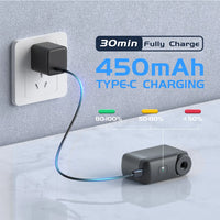 Mini Bike Pump, Portable Electric Bike Pump, Ultra Small 120PSI Battery Bicycle Pump, Automatic Shut-Off, Presta & Schrader