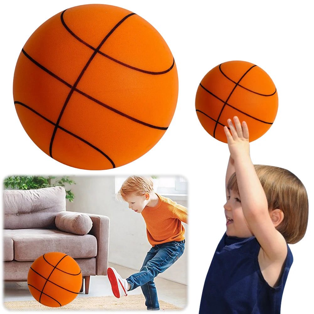 18cm Silent Basketball Indoor Training Ball Mute Bouncing Basketball for Various Indoor Activities
