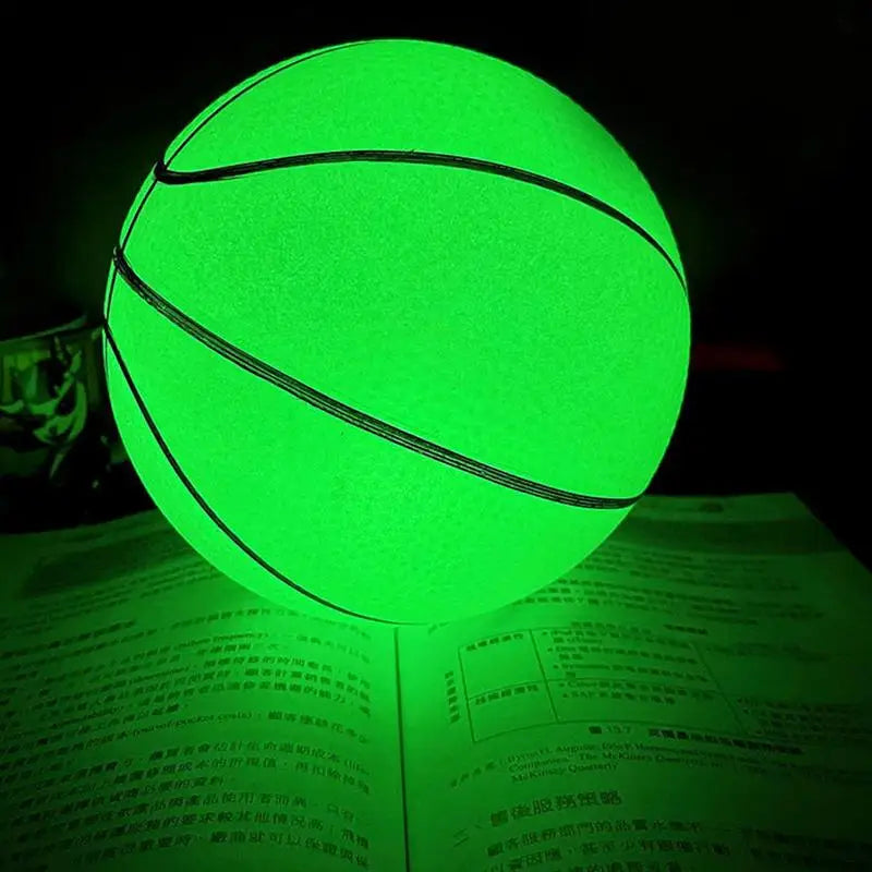 Luminescent Basketball Light Up Glowings Basketball Toddler Bouncy Balls Light Up BasketBall For Indoor Outdoor Play Games