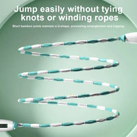 Beaded Jump Rope Skipping Rope with Counter Jump Rope Adjustable Length Plastic Segmented Jump Rope for Kids Adults