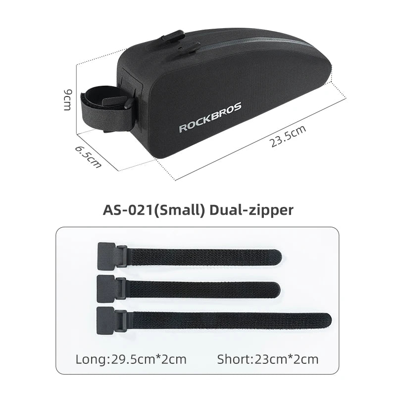 ROCKBROS Bicycle Bag Bike Frame Top Tube Bag Large Capacity Storage Waterproof Hard Shell Bicycle Bag MTB Road Bike Accessories