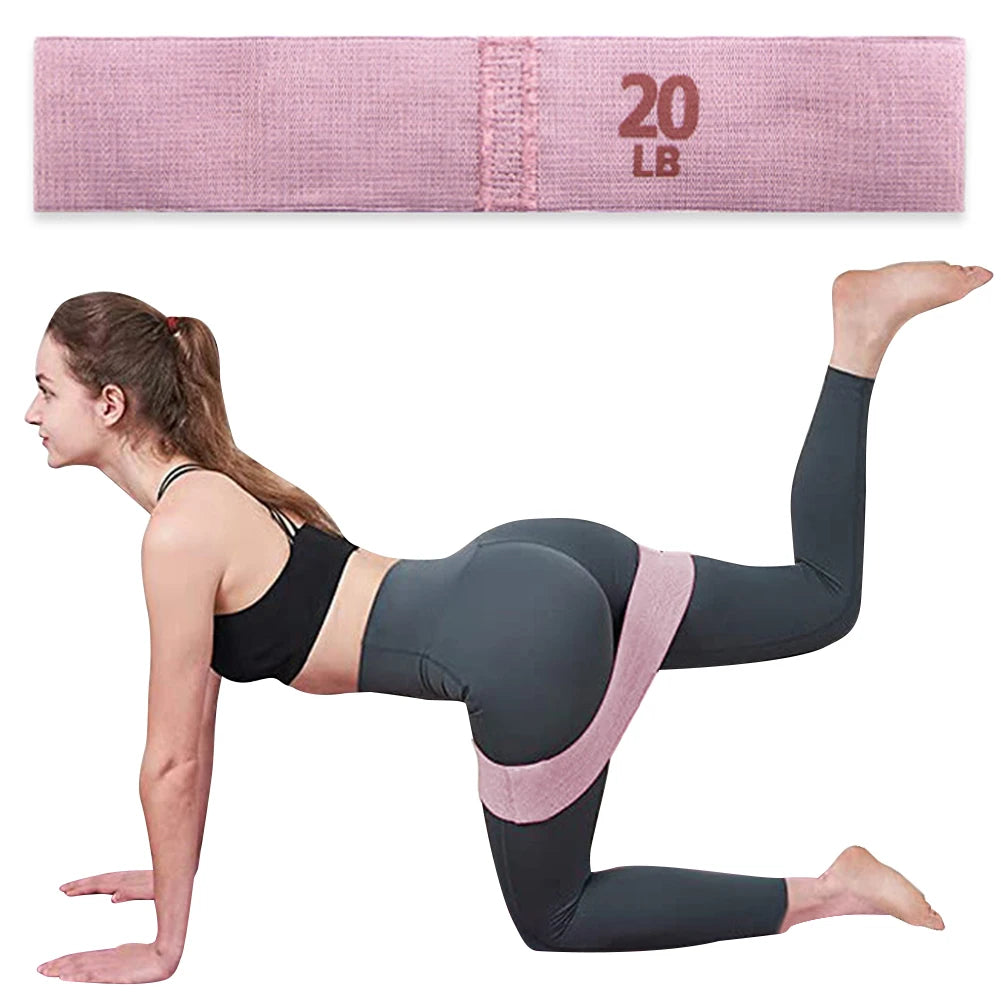 Hip Resistance Bands Anti-Slip Stretch Fitness Strips Portable Glute Thigh Elastic Bands Yoga Gym Equipment