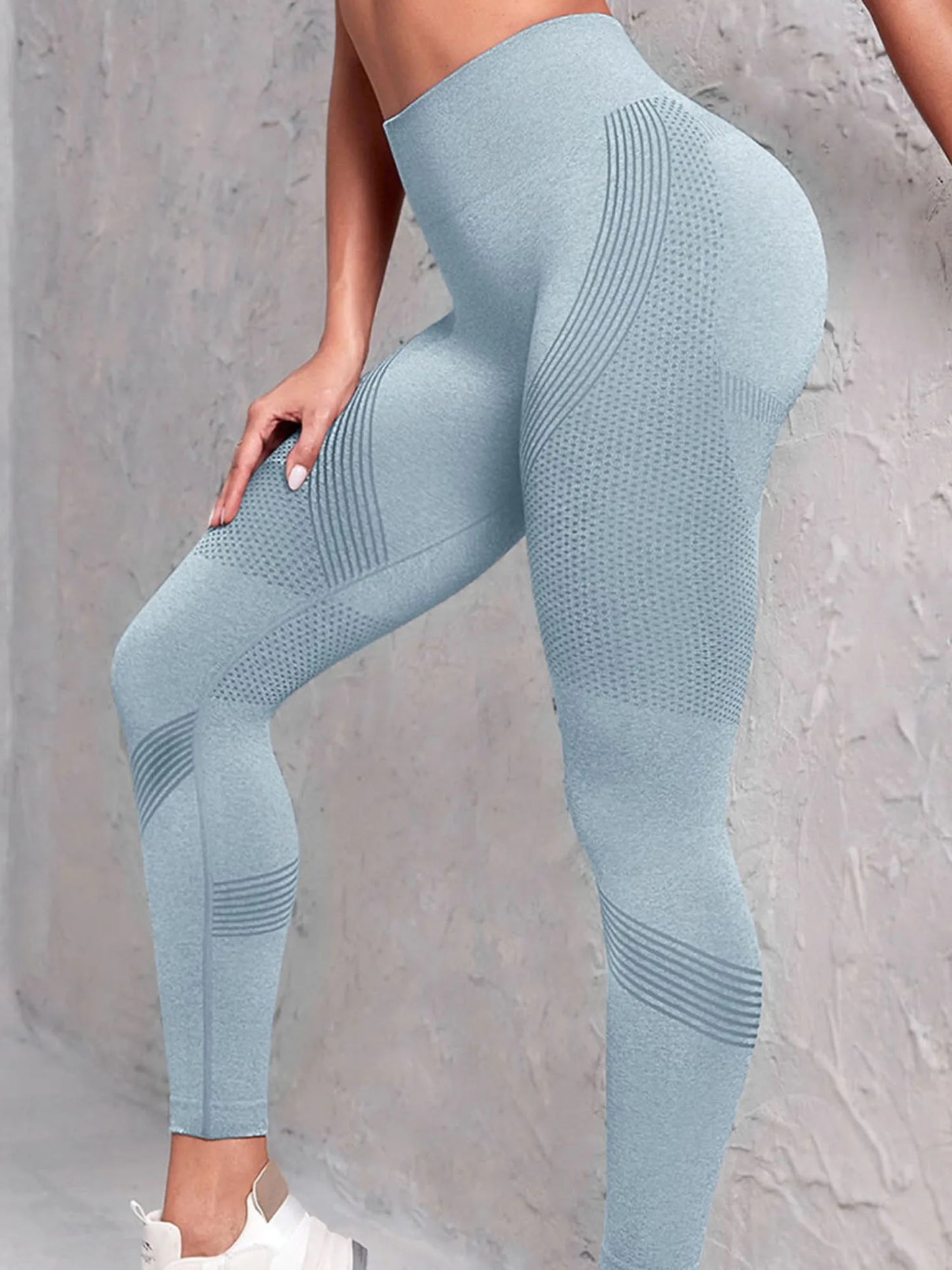 High Waist Compression Leggings with Butt Lift Technology for Women - Tummy Control Yoga Pants with Stretchy Contour Design