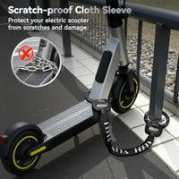 Electric Scooter Lock Anti Theft with Scooter Bag 4 Digit Combination Bike Chain Lock Heavy Duty Security Bicycle Lock Cable Ac