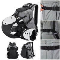 30L Skiing Boot Backpack with Adjustable Fastening Straps Skating Helmet Bag Waterproof Ski Storage Backpack Skiing Accessories