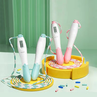 Beaded Jump Rope Skipping Rope Adjustable Length Plastic Segmented Jump Rope Soft Beaded Skipping Rope for Gym Fitness Exercise