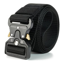 Men's Tactical Belt Heavy-Duty Nylon Belt With Quick-Release Buckle | Adjustable Work Belt For Outdoor Training
