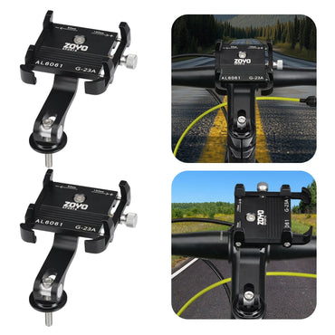 Bike Phone Mount Bicycle Phone Clip Anti-Shake Bike Phone Holder Clamp Adjustable Bicycle Mobile Phone Support for MTB Road Bike