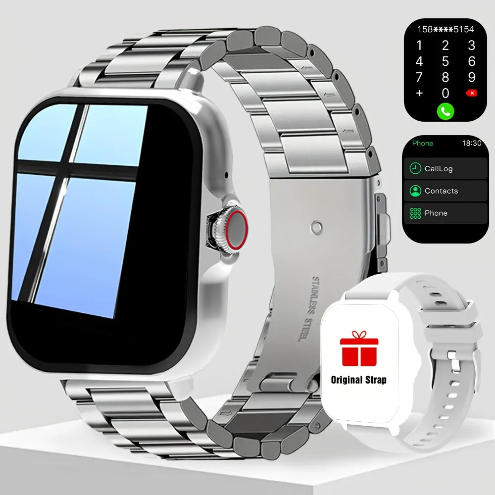 Smart watch with multiple sports modes, can make and receive calls, message reminders, compatible with Android and iPhone