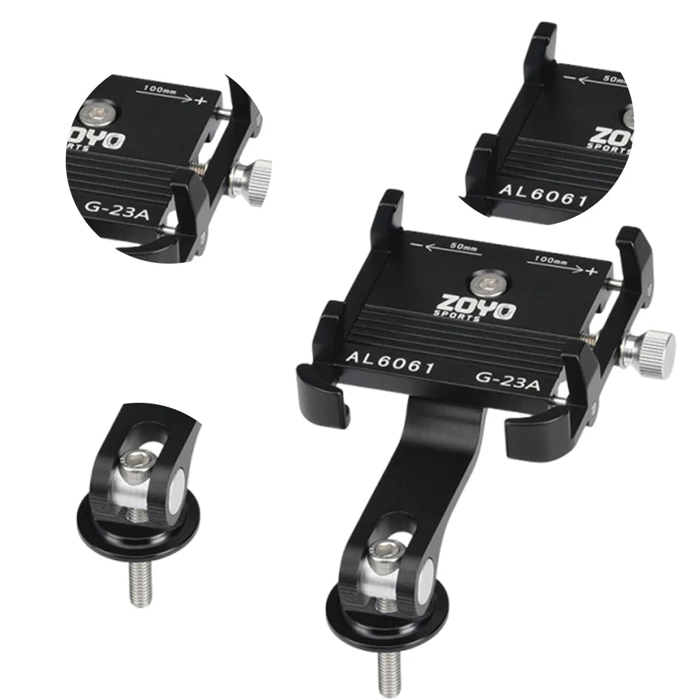 Bike Phone Mount Bicycle Phone Clip Anti-Shake Bike Phone Holder Clamp Adjustable Bicycle Mobile Phone Support for MTB Road Bike