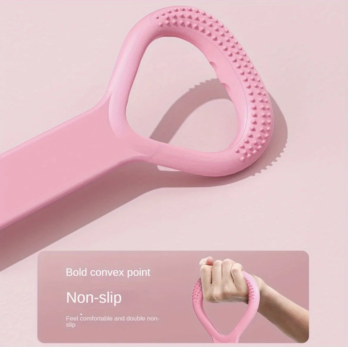 Silicone yoga resistance band - elastic fitness stretching rope, used for back, waist, arm exercises - suitable for exercise