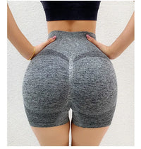 Women Butt Lifting Yoga Shorts Elastic Workout High Waist Tummy Control Ruched Booty Pants Seamless Gym Compression Tights