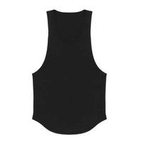 Plain Vests Cotton Breathable Sleeveless T-shirts Gym Fitness Bodybuilding Training Clothing Mens Running Sport Muscle Tank Tops
