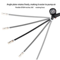 Bike Air Fork Pump 300psi High-Pressure MTB Bike Rear Air Pump Universal Bicycle Pump With Gauge And Air Bleed Button Mountain