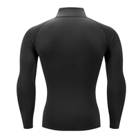 Men Sportswear Fitness Shirts Slim Long sleeve Gym T-shirt Running Top Tee Tights Training Compression Clothes Sport T Shirt Men