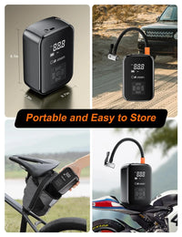 1pc Car Wireless Air Pump 150PSI Portable Electric Tire Inflation For Car Bicycle Motorcycle Air Compressor Inflator US Shipping