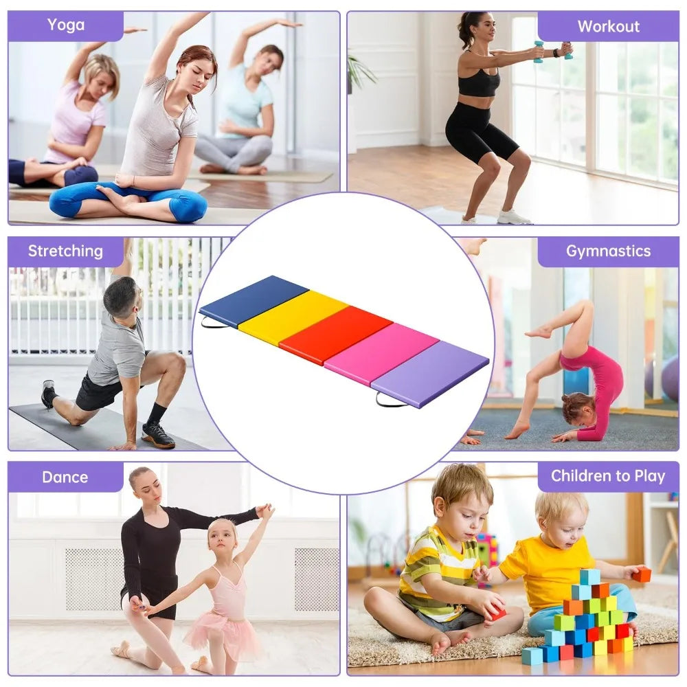Gymnastics Tumbling Mats Portable Gymnastics Mat Foldable Tumbling Mat Yoga Mat