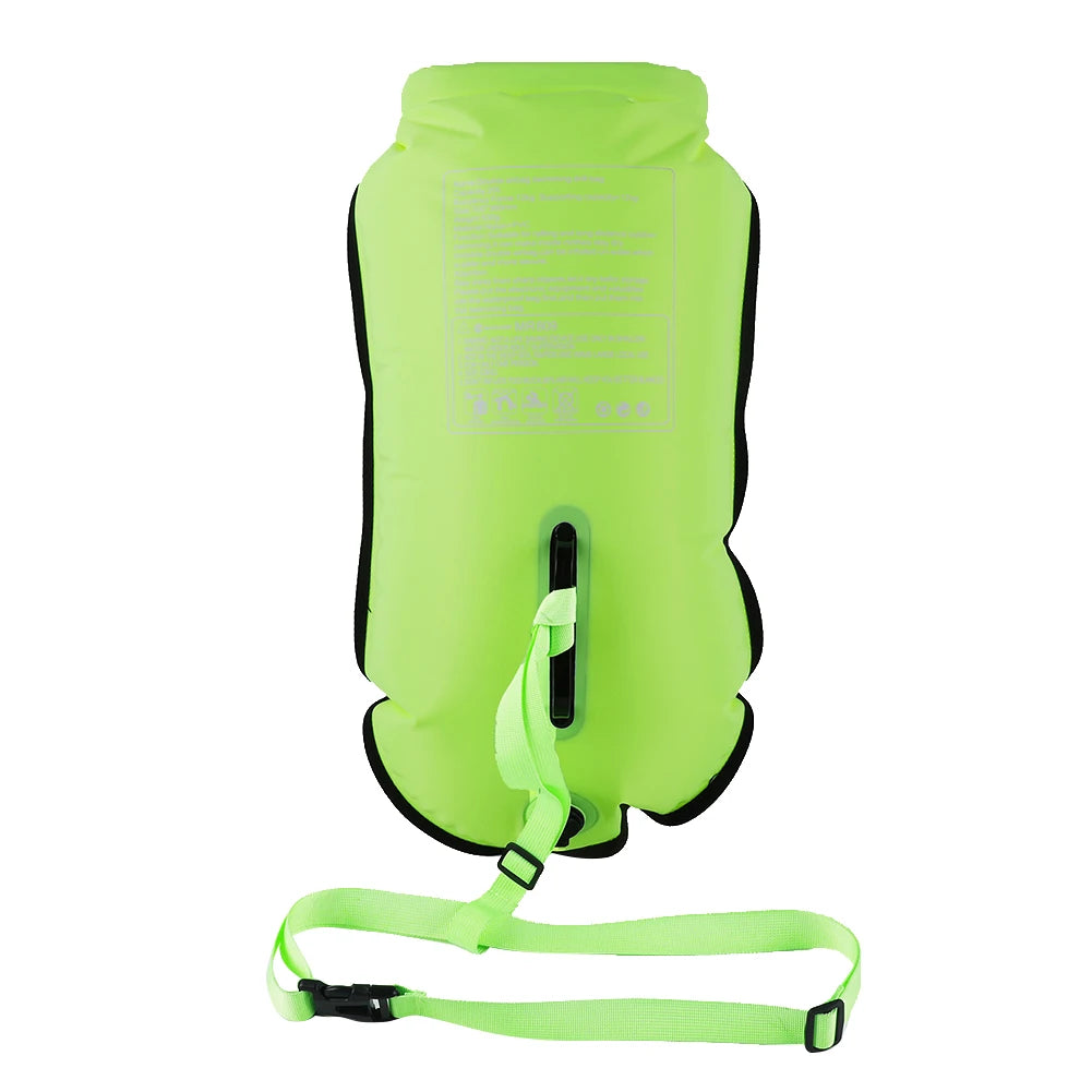 20L Inflatable Open Swimming Buoy Tow Float Dry Bag With Waist Belt For Boating Rafting Swimming Bucket Water Sport Safety Bag