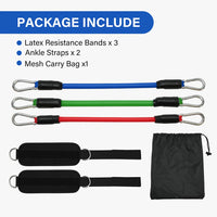 TPE Resistance Bands Ankle Straps Fitness Set D-Ring Support Ankle Cuffs Yoga Gym Equipment Guard Leg Strength Safety Extensions