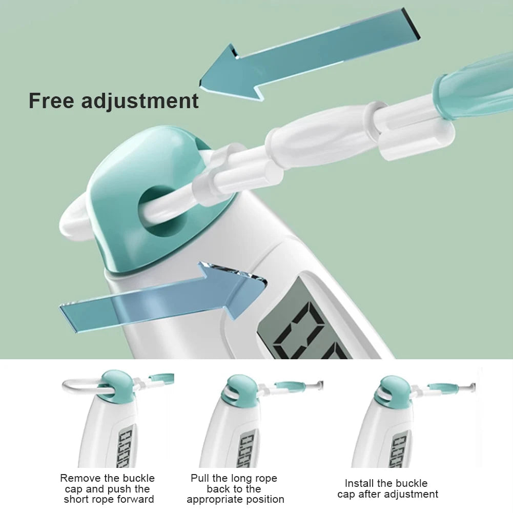 Beaded Jump Rope Skipping Rope with Counter Jump Rope Adjustable Length Plastic Segmented Jump Rope for Kids Adults