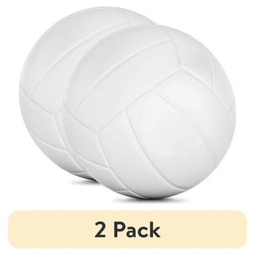 2 Pack Youth Volleyball Indoor Outdoor Composite Durable Full Size Easy to Control Ready to Use Perfect Practice Games