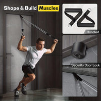 Resistance Bands Set, Exercise Bands With Door Anchor, Handles, Carry Bag, Legs Ankle Straps For Resistance Training