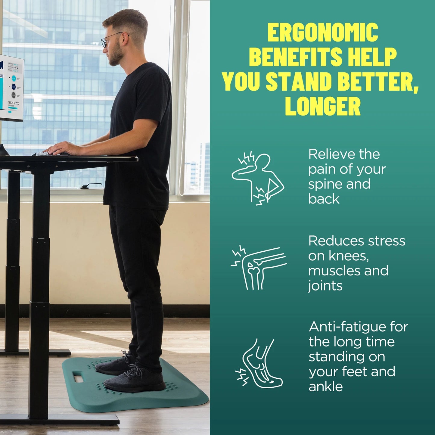 Fitness Yoga Mat Anti-noice Non-Slip Extra Thick Support Gymnastics Mat Aerobics Pilates Mat Indoor Fitness Equipment