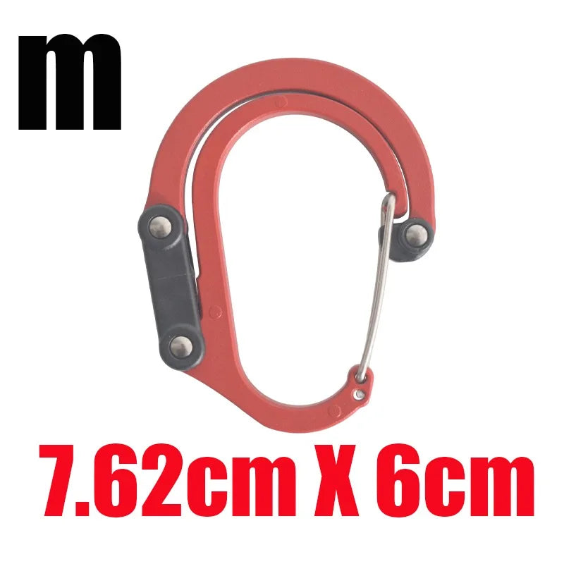 Multi Functional Aluminum Carabiner Mountaineering Buckle Quick Buckle for Outdoor Climbing Camping