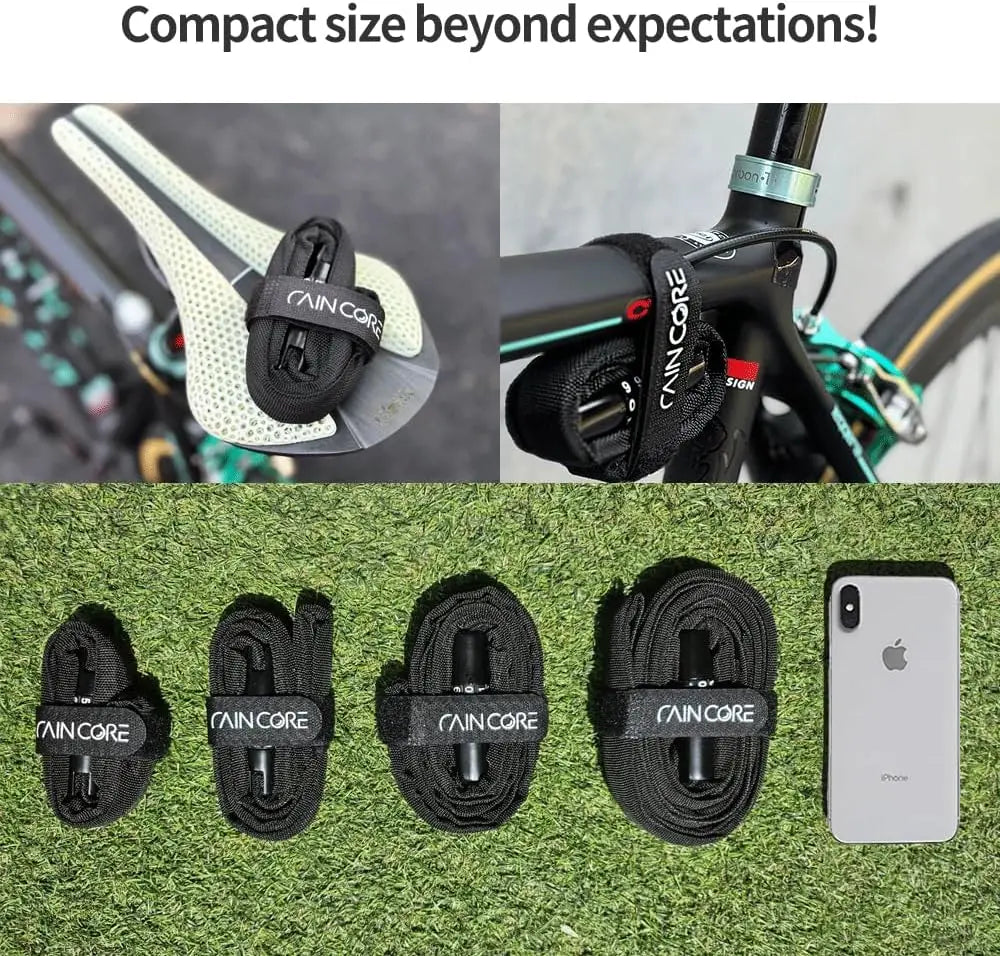 Lightweight Bike Cable Lock 59in Anti-Theft 184g with Chain Cutter Proof Fiber - Patented Korea