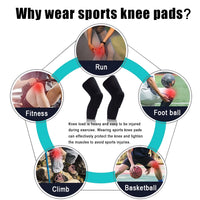 1PC Basketball Knee Pads Sleeve Honeycomb Brace Elastic Kneepad Protective Gear Patella Foam Support Volleyball Support