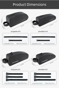 ROCKBROS Bicycle Bag Bike Frame Top Tube Bag Large Capacity Storage Waterproof Hard Shell Bicycle Bag MTB Road Bike Accessories