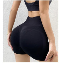 Women Butt Lifting Yoga Shorts Elastic Workout High Waist Tummy Control Ruched Booty Pants Seamless Gym Compression Tights