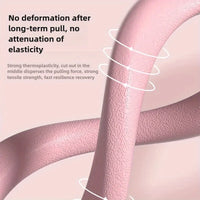 Pink 8-shaped tension device, open back 8-shaped tension rope, back strength training elastic stretching band
