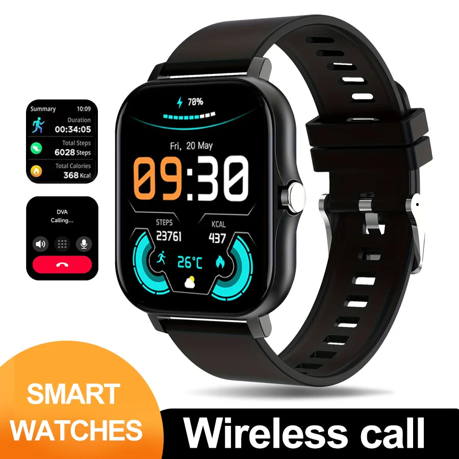 Smart Watch Bluetooth Call Smartwatch Touch Dial for Android Music Fitness Tracker Sports Watches