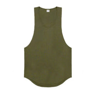 Plain Vests Cotton Breathable Sleeveless T-shirts Gym Fitness Bodybuilding Training Clothing Mens Running Sport Muscle Tank Tops