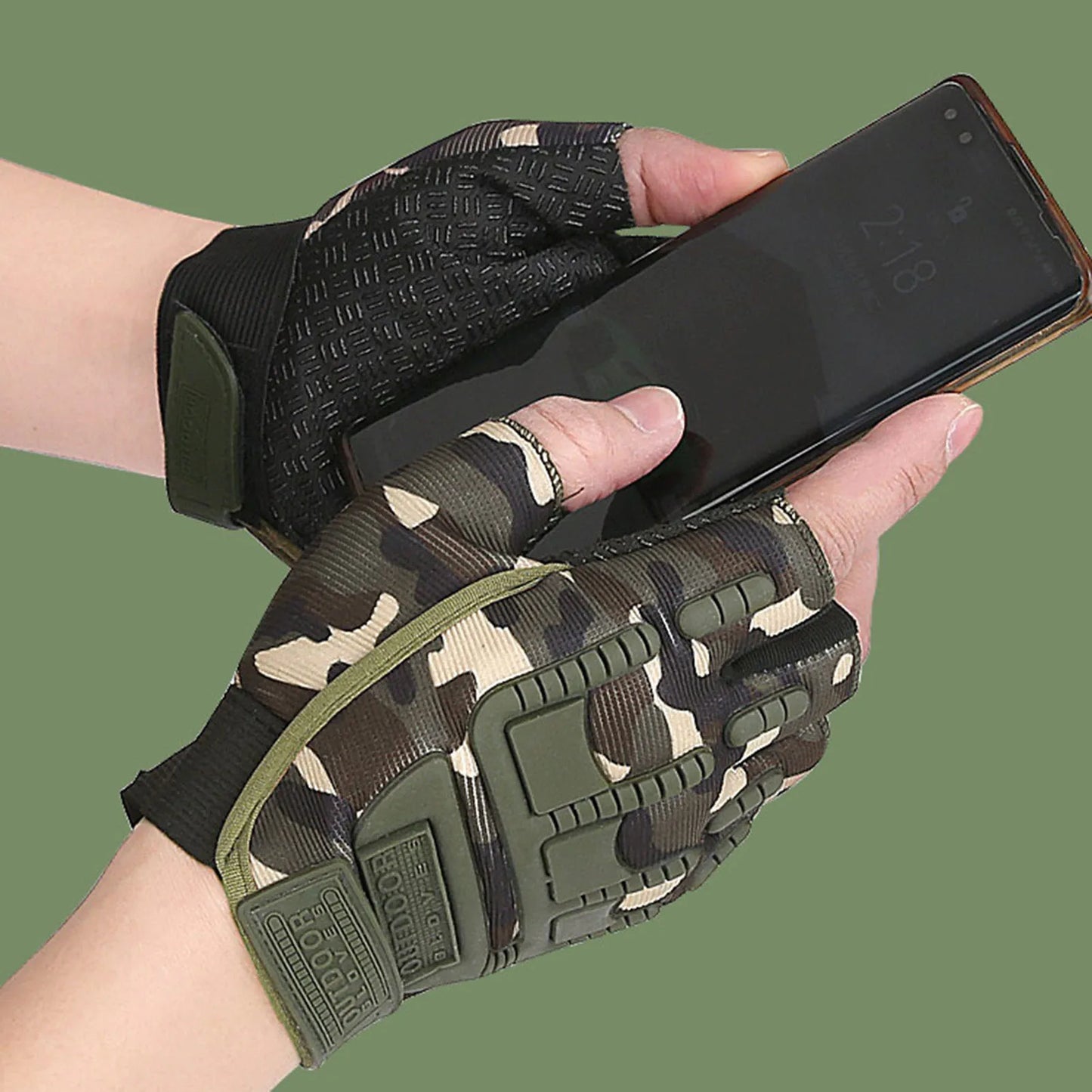 Anti-Slip Weightlifting Half Finger Gloves Shock-Absorbing Short Cycling Bicycle Gloves for Training Sports Local Delivery