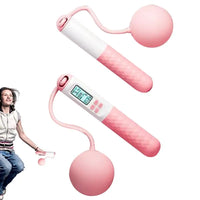 1Pair Ropeless Jump Rope Smart Cordless Counting Skipping Rope Anti-Slip Adjustable Weighted Cordless Jump Ropes