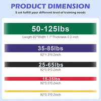 Resistance Bands, Pull Up Assistance Bands Set for Working Out, Exercise Workout Bands for Men & Women, Body Stretching, Physica