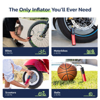 Woowind BP188 Bike Pump The Pro Electric Bicycle Pump Tire Inflator Portable Air Compressor - 150 PSI