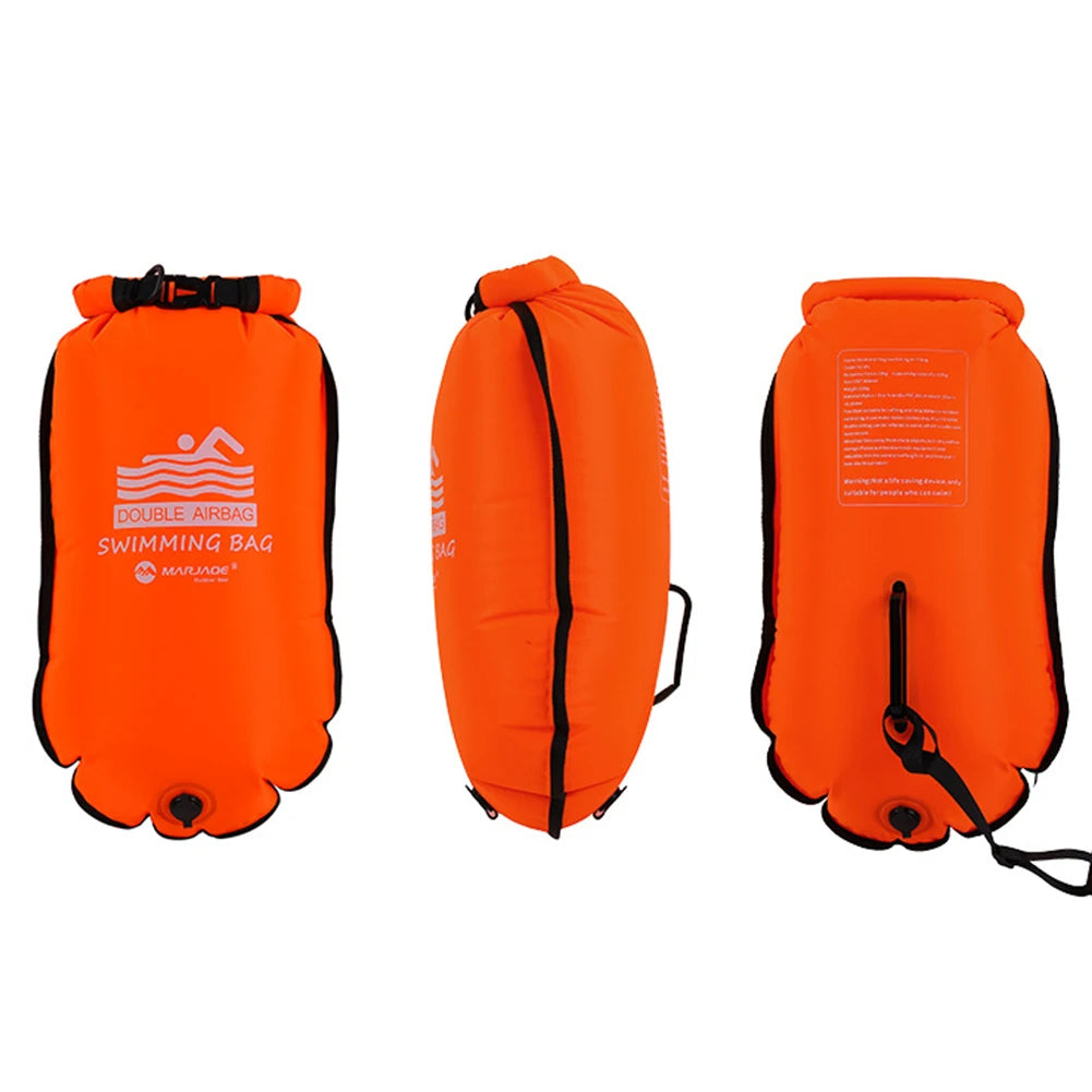 20L Inflatable Open Swimming Buoy Tow Float Dry Bag With Waist Belt For Boating Rafting Swimming Bucket Water Sport Safety Bag