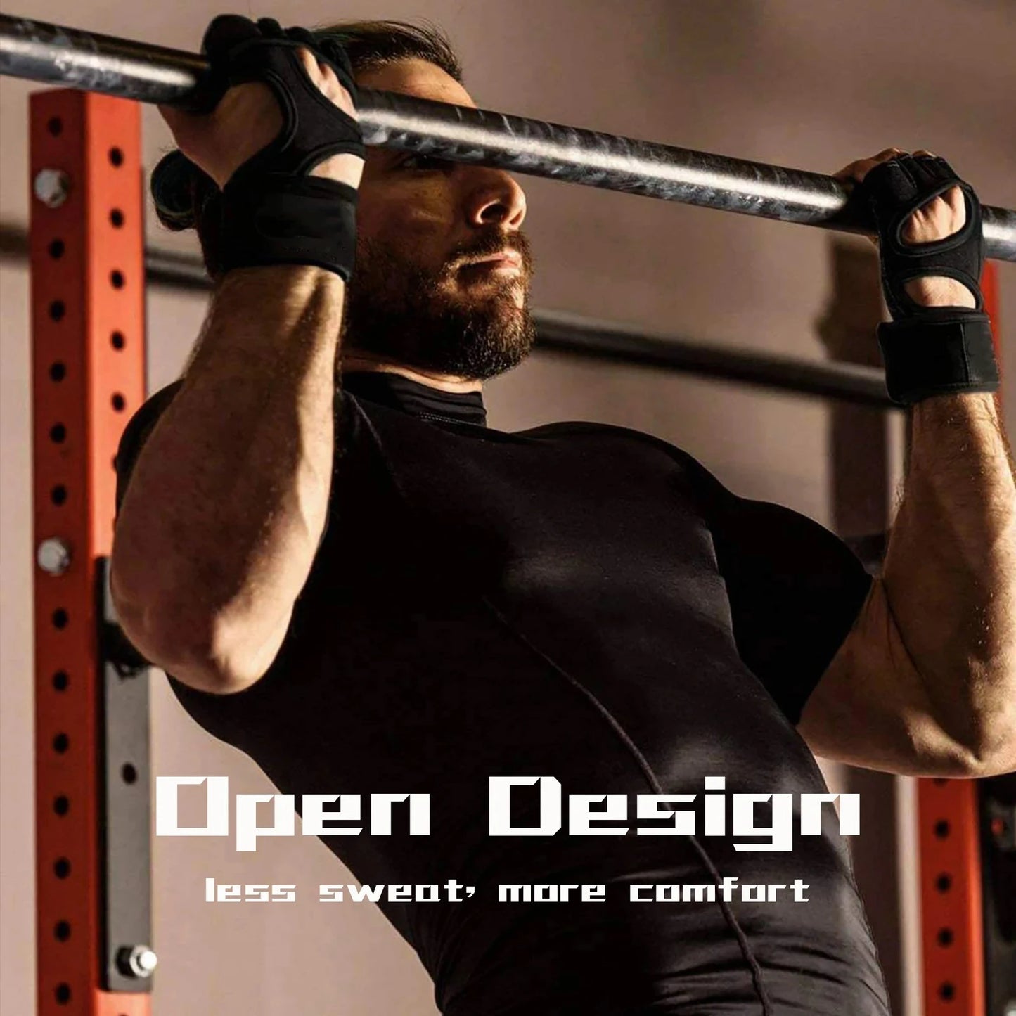 1 pair fitness gloves of protective palm fitness gloves, anti slip weightlifting gloves